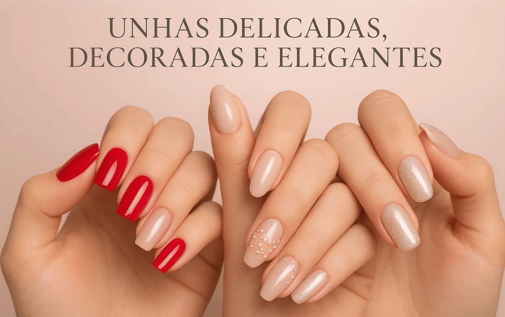 Unhas Delicadas, Decoradas e Elegantes: Tendência que Encanta