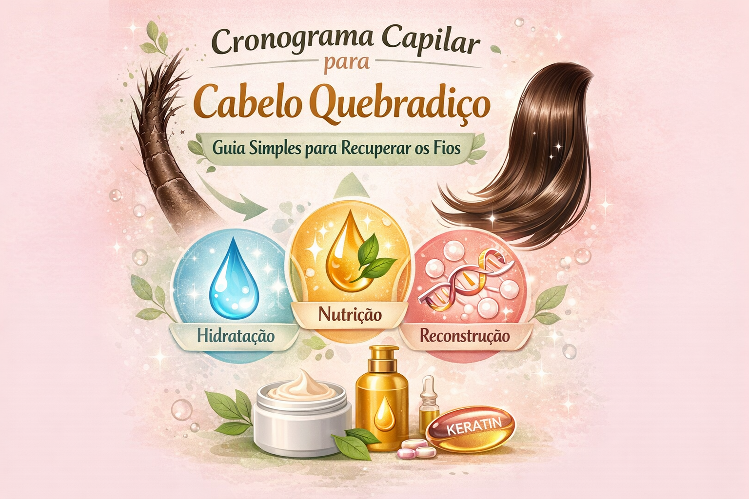 Cronograma Capilar para Cabelo Quebradiço: Guia Simples para Recuperar os Fios